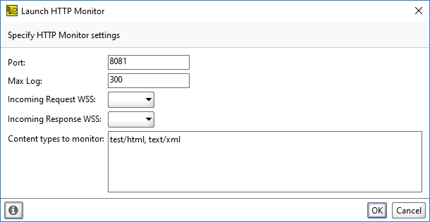 ReadyAPI Monitoring: HTTP Monitor Settings