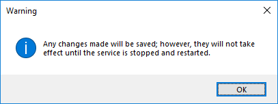 MS SQL Express: The restart warning MS SQL Express: The restart warning