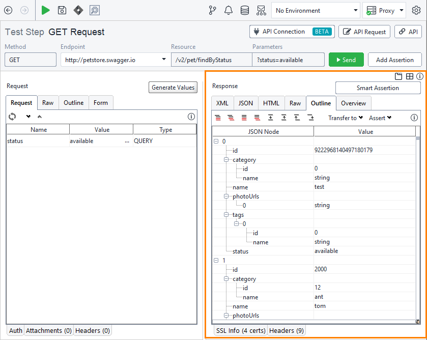 Functional testing of web services with ReadyAPI: Response data Functional testing of web services with ReadyAPI: Response data