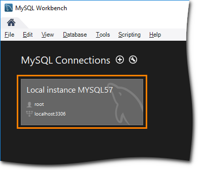 MySQL Workbench: Opening the local server MySQL Workbench: Opening the local server