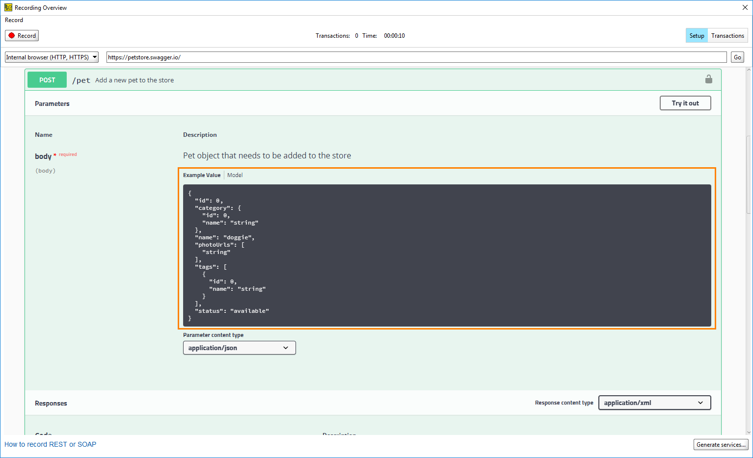 Example Value Example Value