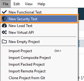 ReadyAPI: Creating a new security test ReadyAPI: Creating a new security test