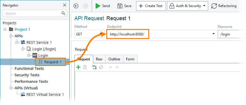 Service virtualization and API testing: Setting the endpoint Service virtualization and API testing: Setting the endpoint