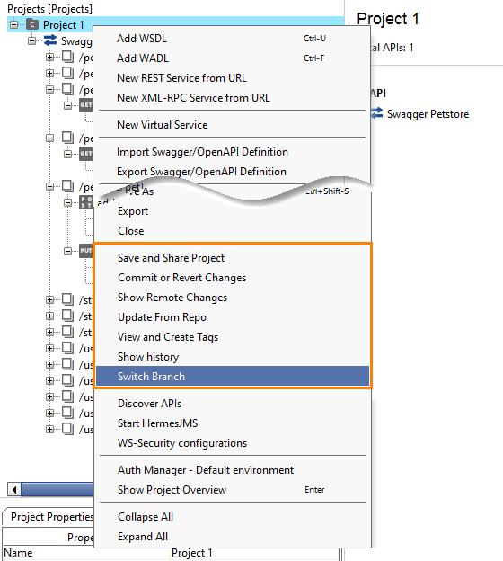 The Switch Branch command