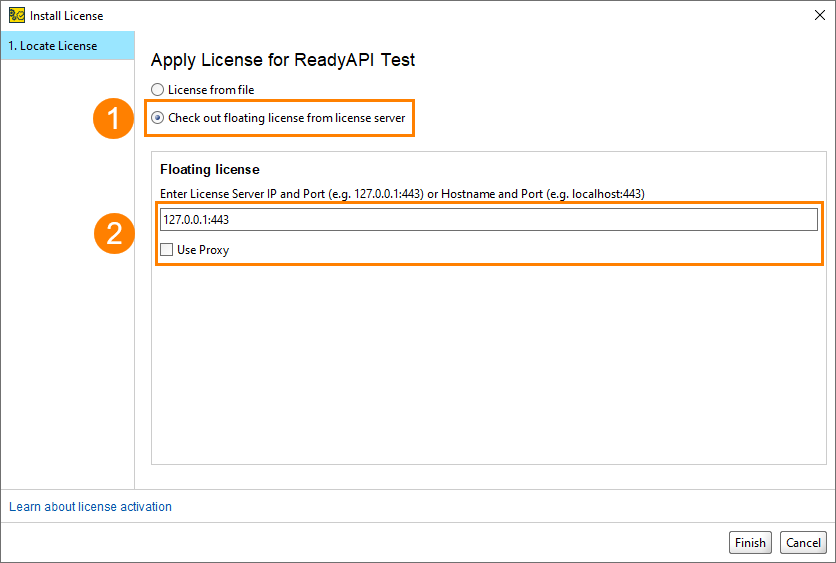 ReadyAPI Licensing: Checking out floating licenses