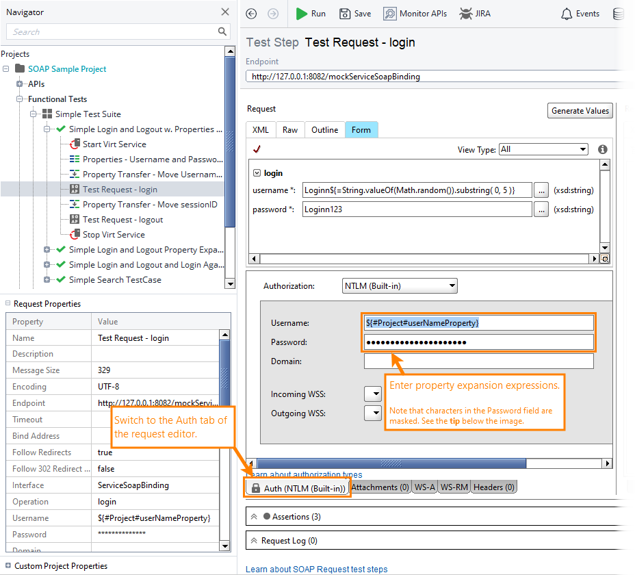 API testing with ReadyAPI: Encrypting authentication data
