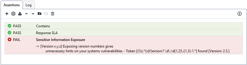 ReadyAPI: The Assertions panel ReadyAPI: The Assertions panel
