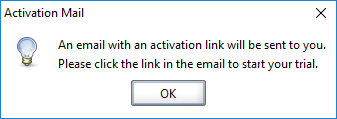 Activation mail