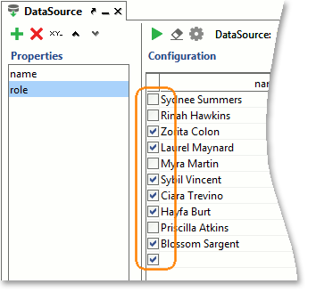 DataSource TestStep: Check boxes