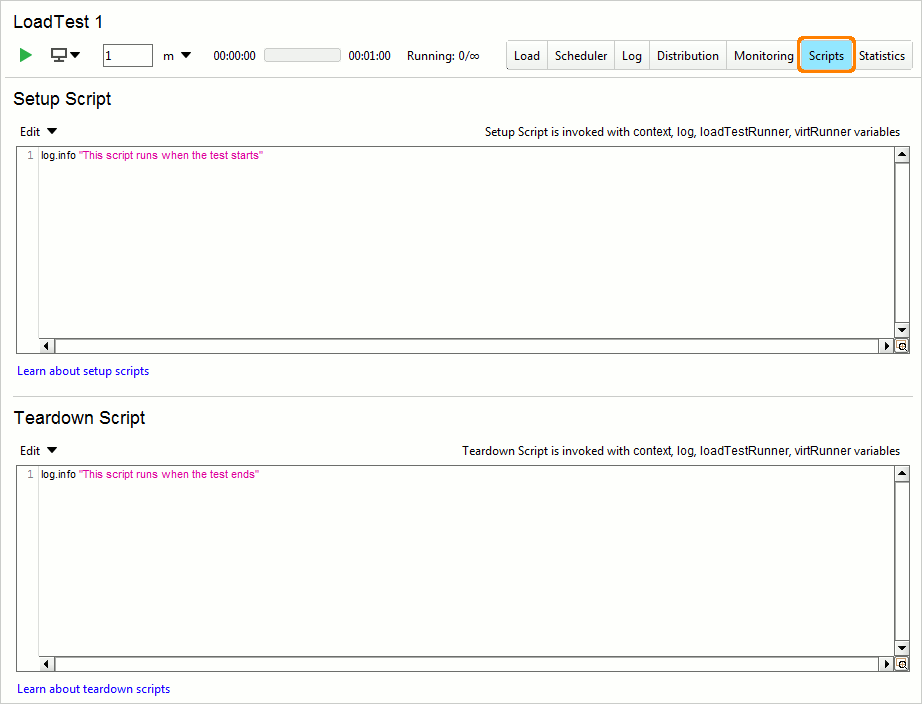 API load testing with ReadyAPI: Setup and Teardown Scripts