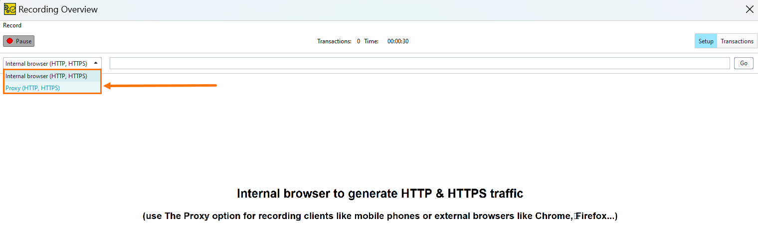 Selecting Recording Method Selecting Recording Method