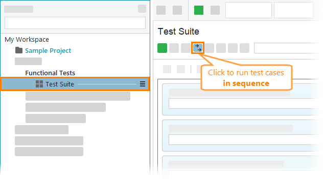 Run test cases in sequence Run test cases in sequence