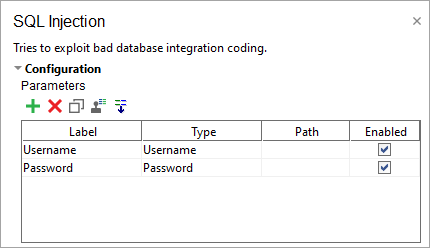 ReadyAPI: Configuring the SQL Injection scan ReadyAPI: Configuring the SQL Injection scan