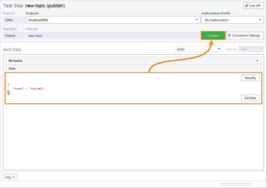 Simulating Kafka producer: Publish the event