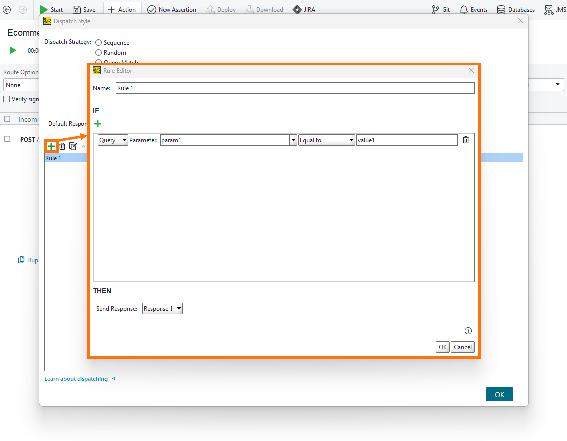 Service virtualization and API testing: Properties of the Parameter dispatch strategy Service virtualization and API testing: Properties of the Parameter dispatch strategy