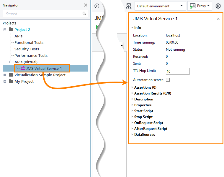 JMS service virtualization and API testing: Properties of a JMS virtual service JMS service virtualization and API testing: Properties of a JMS virtual service
