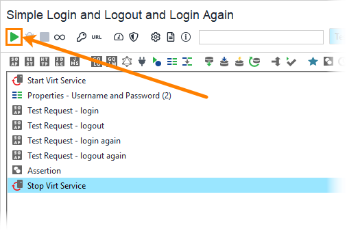 Testing web services: Run test case for asserting