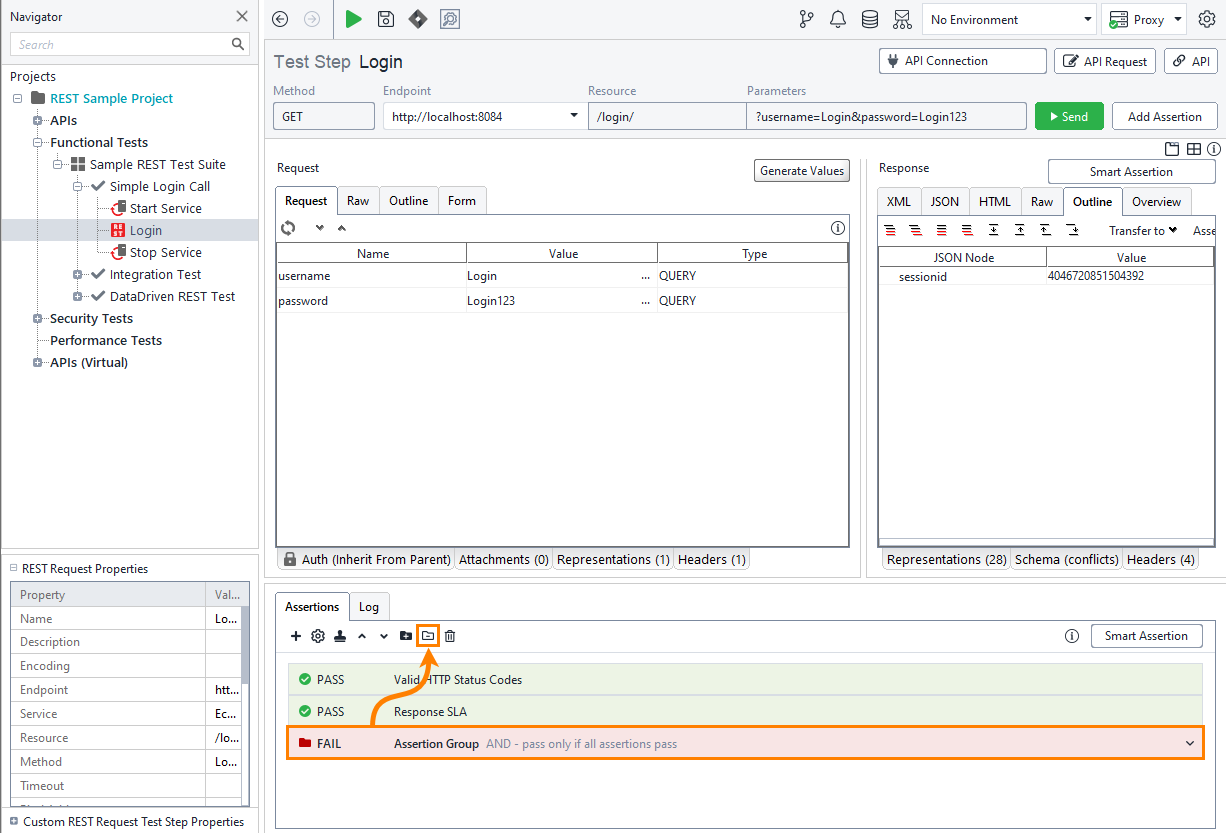 Remove assertion group Remove assertion group