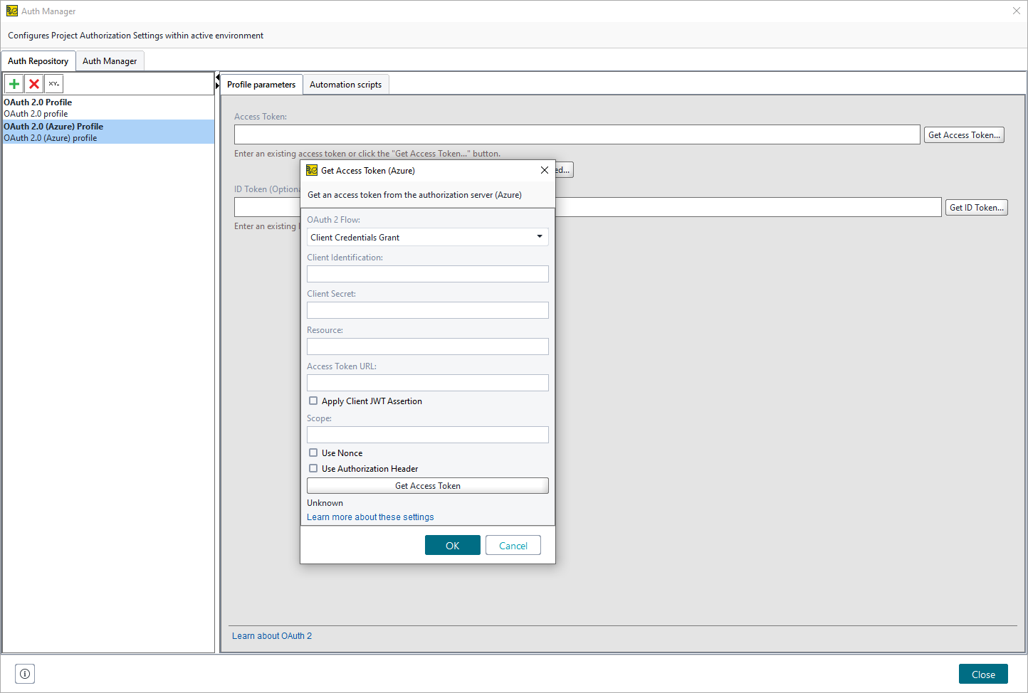 OAuth 2.0 Azure: Client Credentials grant