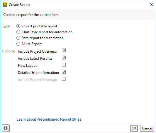ReadyAPI: Creating the project report ReadyAPI: Creating the project report