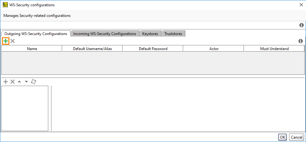 The Add Outgoing Configuration button