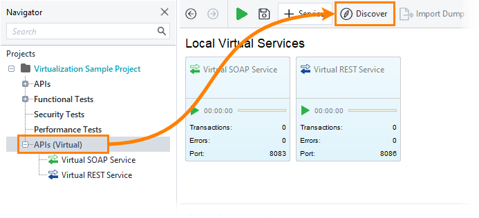 Service virtualization and API testing: The Discover Virtual Service command Service virtualization and API testing: The Discover Virtual Service command