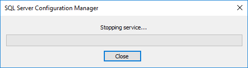 MS SQL Express: Stopping the server MS SQL Express: Stopping the server