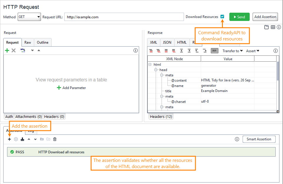 ReadyAPI: The HTTP Download Resources assertion ReadyAPI: The HTTP Download Resources assertion