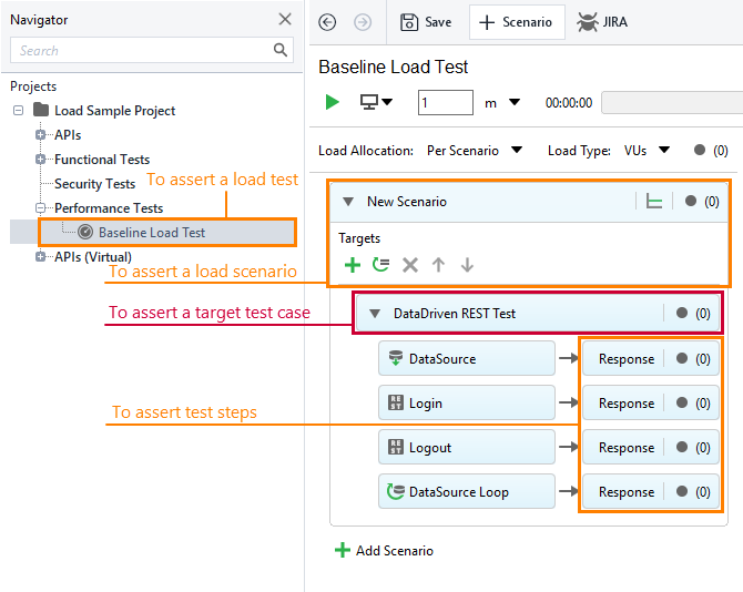 API load testing with ReadyAPI: Create an Assertion