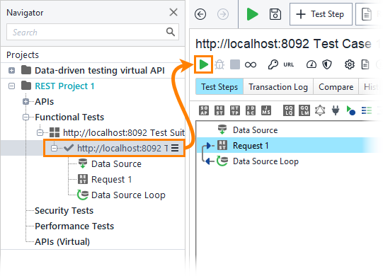 ReadyAPI: Starting the test case run ReadyAPI: Starting the test case run