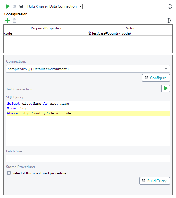 The Data Connection data source The Data Connection data source