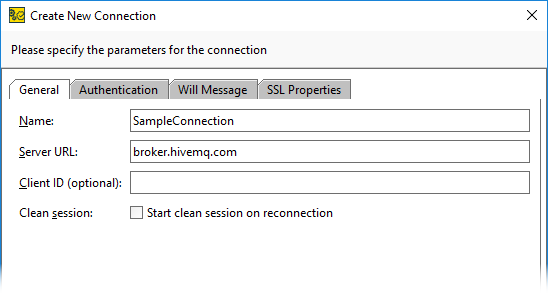 ReadyAPI: The Create New Connection dialog ReadyAPI: The Create New Connection dialog