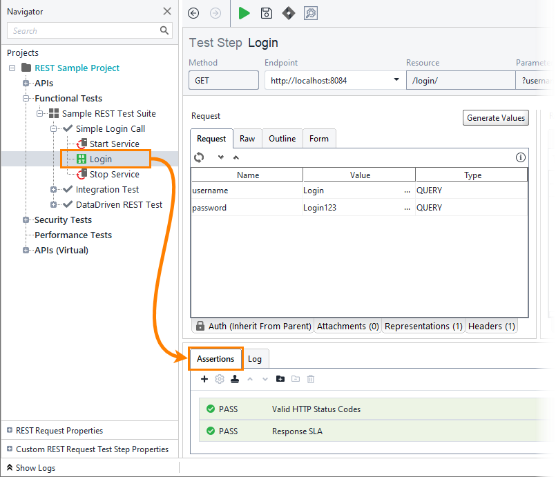 ReadyAPI: The Assertions panel in ReadyAPI ReadyAPI: The Assertions panel in ReadyAPI
