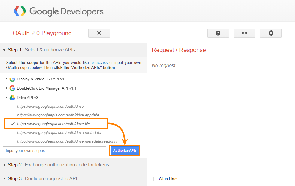 Google OAuth 2.0 Playground Google OAuth 2.0 Playground