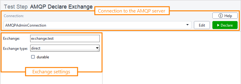 AMQP Testing: Declaring exchange AMQP Testing: Declaring exchange