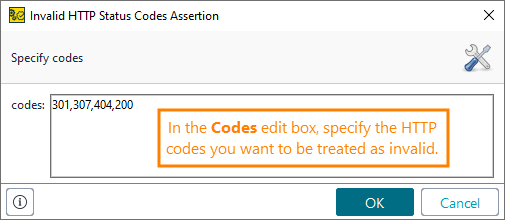 ReadyAPI: Configuring the Invalid HTTP Status assertion