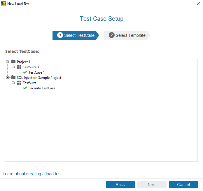 API load testing with ReadyAPI: Select a test case API load testing with ReadyAPI: Select a test case