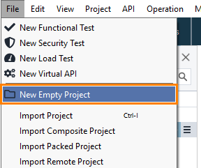 Create a new project Create a new project