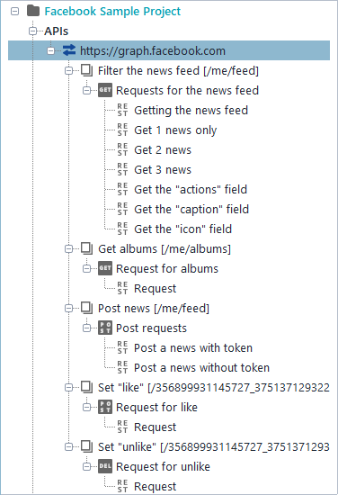 Facebook API project structure