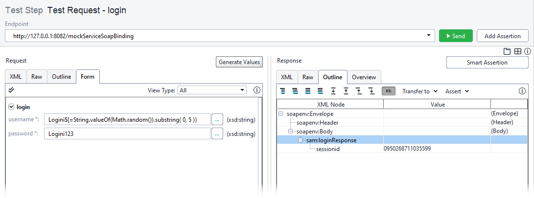 Testing web services with ReadyAPI: Received response