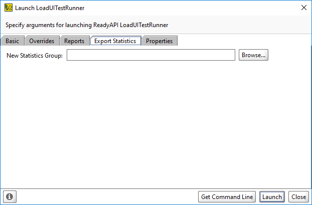 Export Statistics Tab