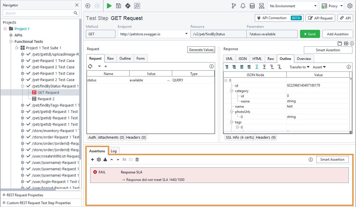 Validating results of functional web service tests: Added assertion Validating results of functional web service tests: Added assertion