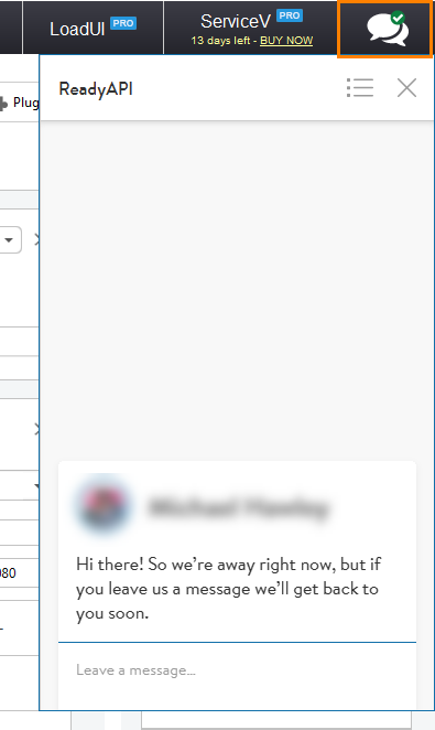 API testing and ReadyAPI: Chat with support