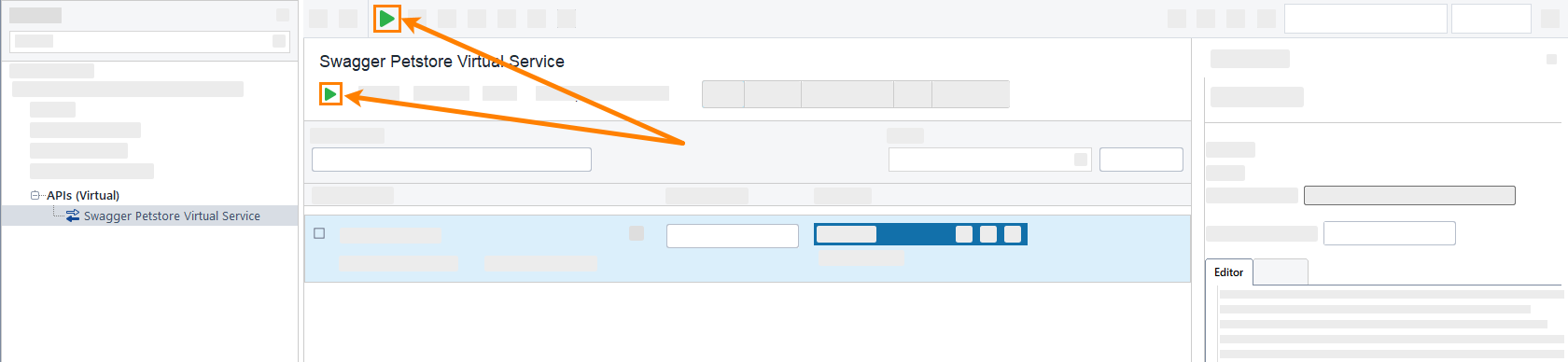 Running virtual service Running virtual service