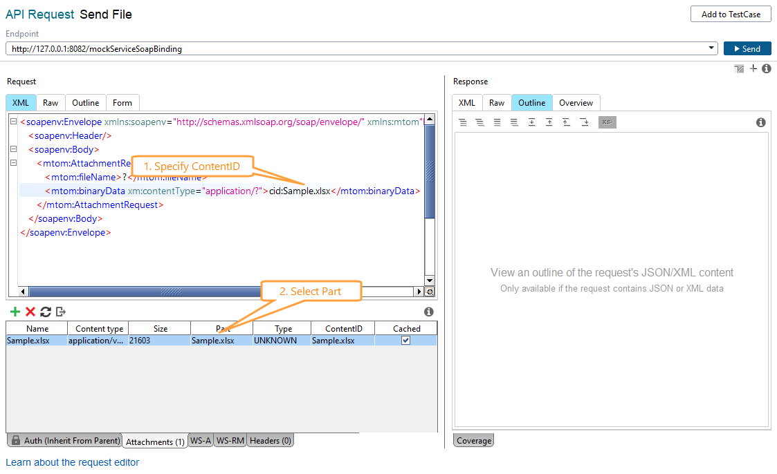 Attachments in ReadyAPI: Specifying attachment part
