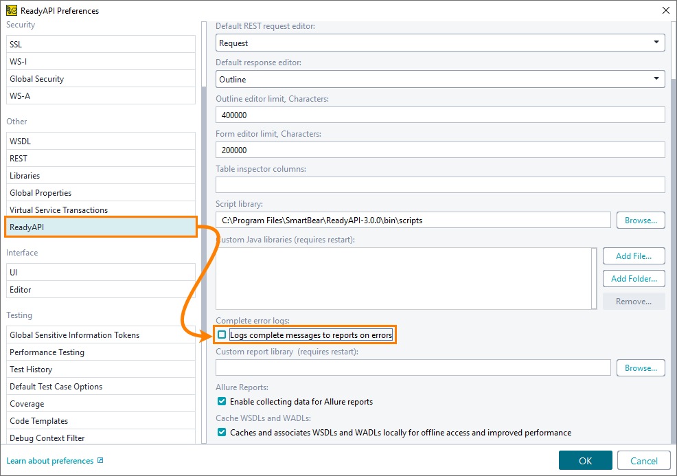 API load testing with ReadyAPI: Logs complete messages to reports on errors API load testing with ReadyAPI: Logs complete messages to reports on errors
