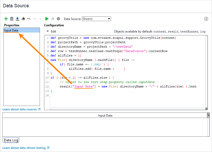 The Groovy data source