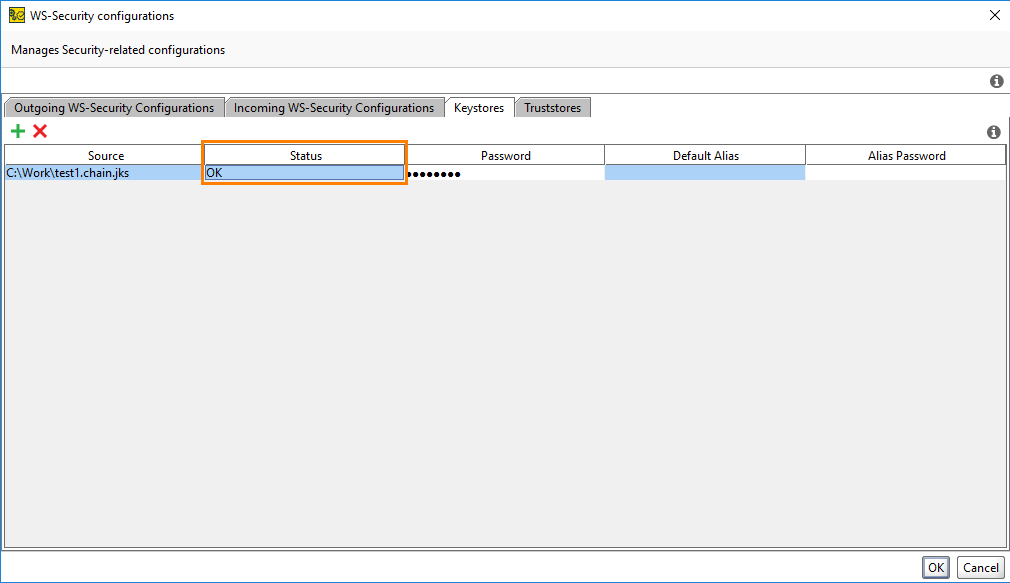 API testing over SSL: Configured keystore