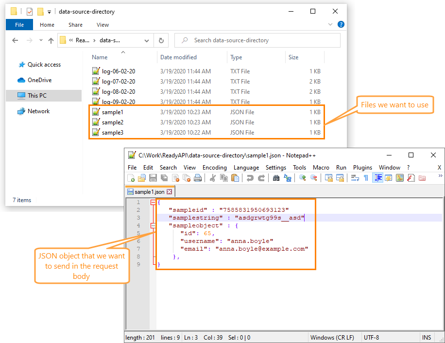 Directory data source example: Target directory Directory data source example: Target directory