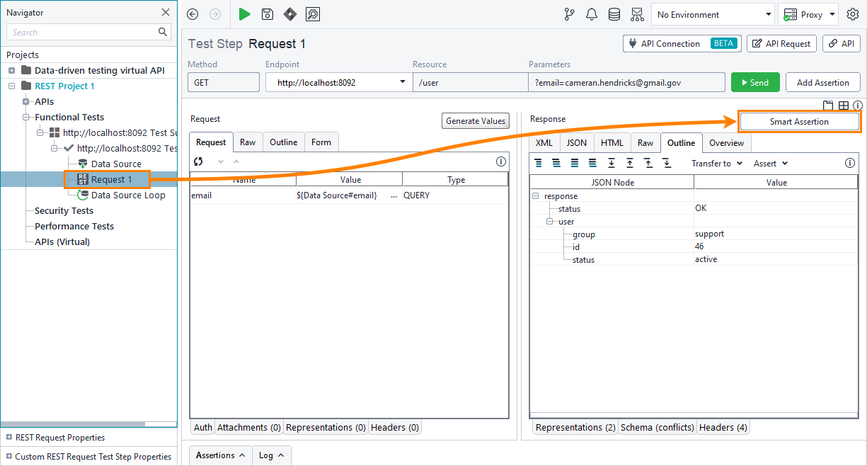 Functional API testing: Smart Assertion button Functional API testing: Smart Assertion button